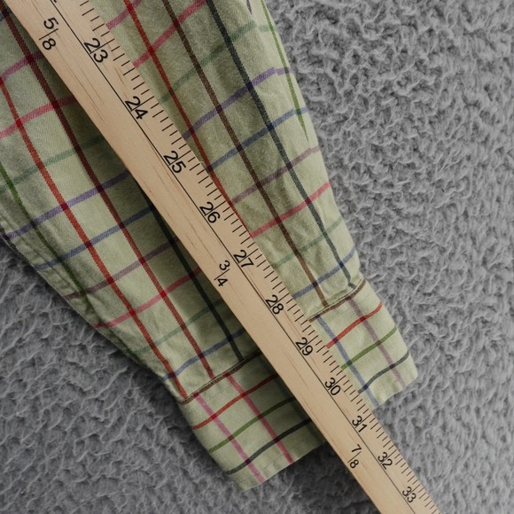 Orvis Mens Button Down Shirt Size Large Multicolor Plaid Long Sleeve Collared - Picture 8 of 12